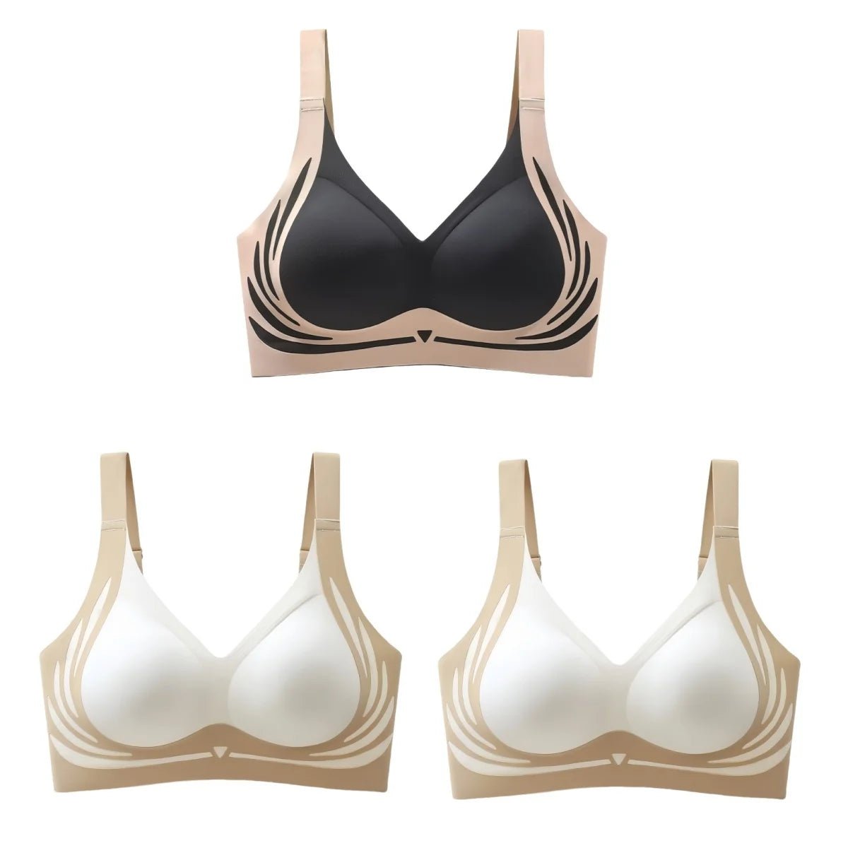 Pcs Set Push up Black Ivory Ivory One Size