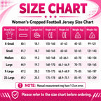 Personalized American Football Crop T Shirt Knit