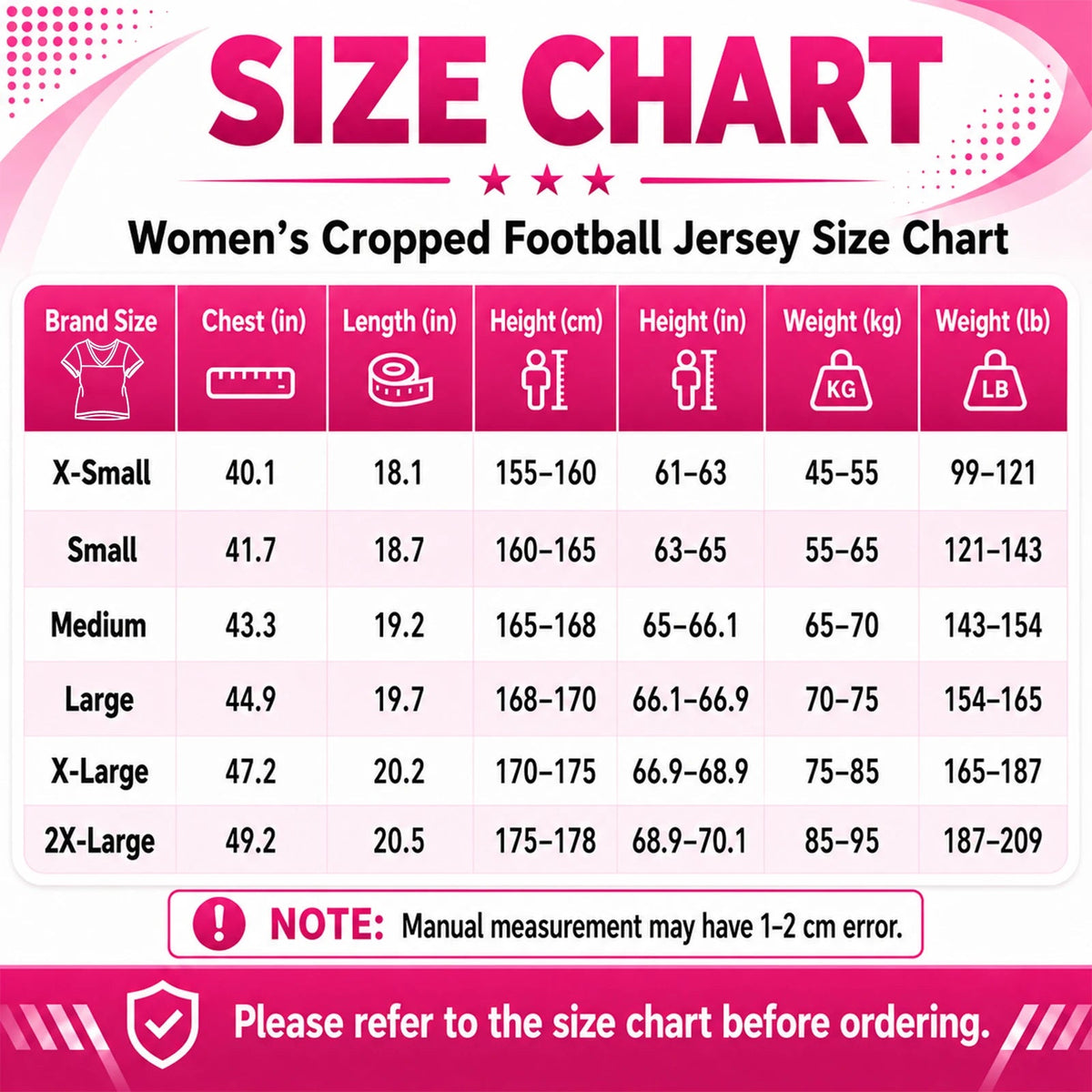 Personalized American Football Crop T Shirt Knit