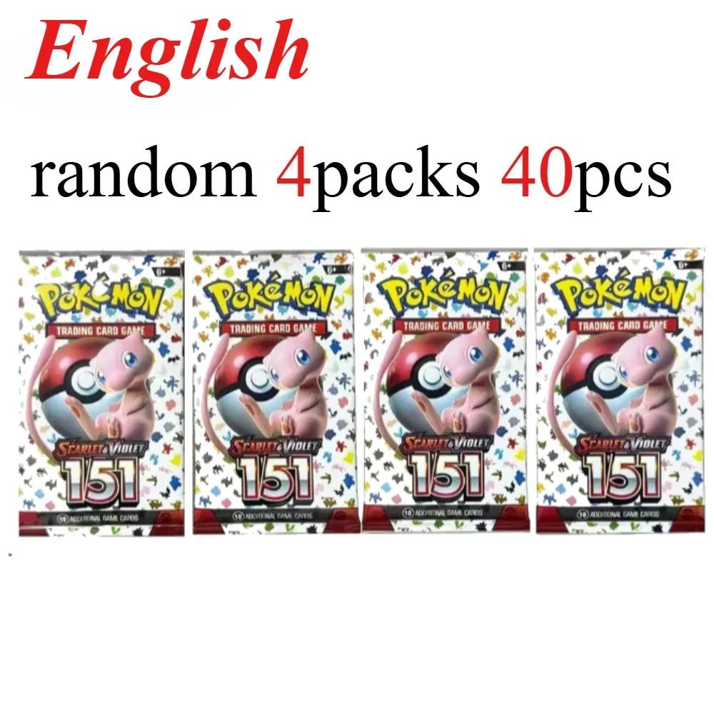 Pokémon Card Pack Bundle – 40 Cards 4packs 151