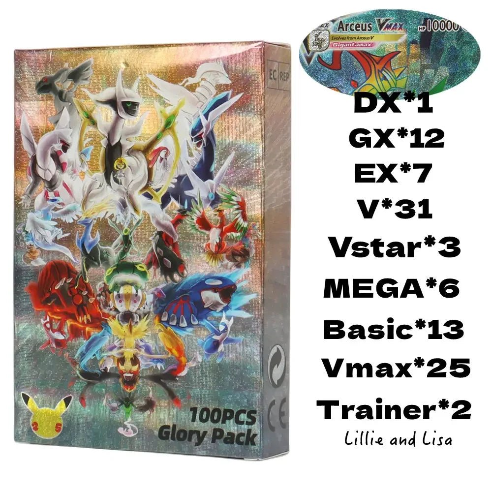 Pokémon Character Card Set 100Pcs combination