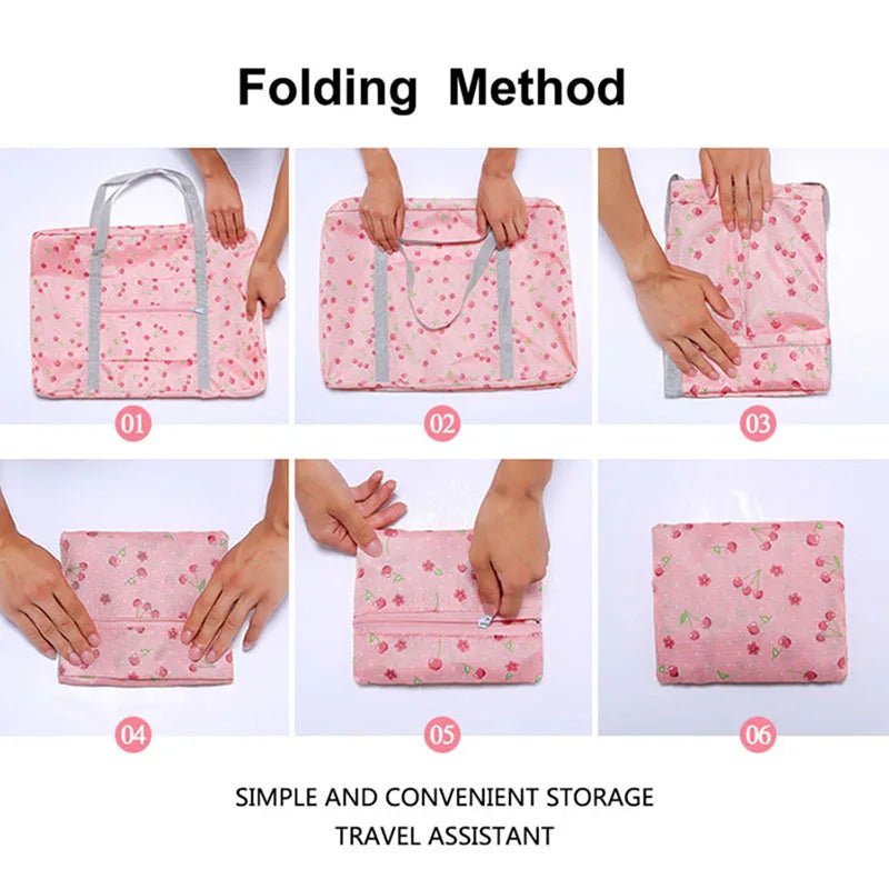 Printed Foldable Polyester Travel Bag