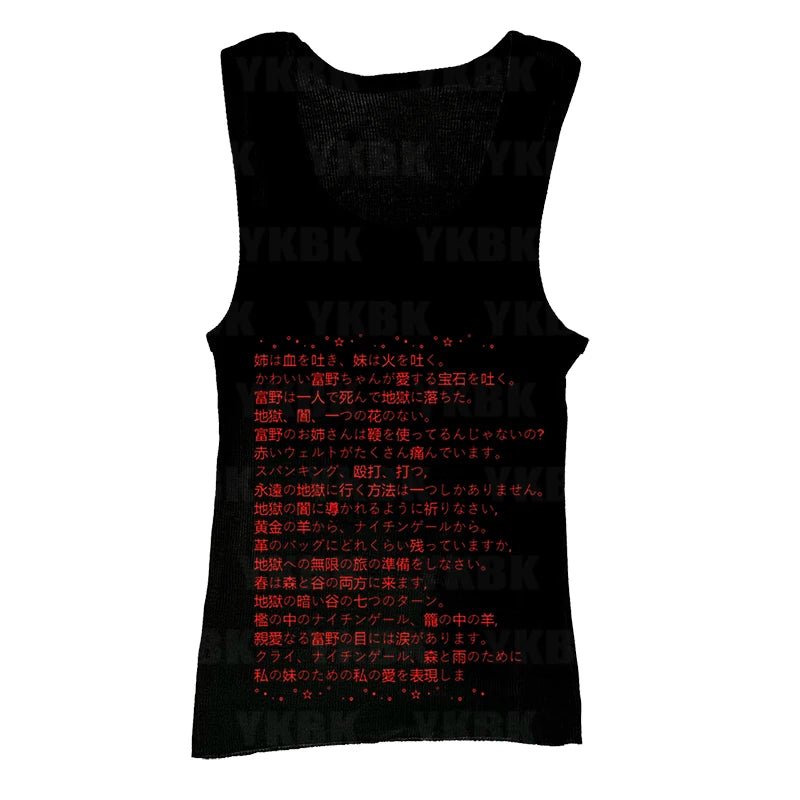 Punk Tie Aesthetic Top Black03