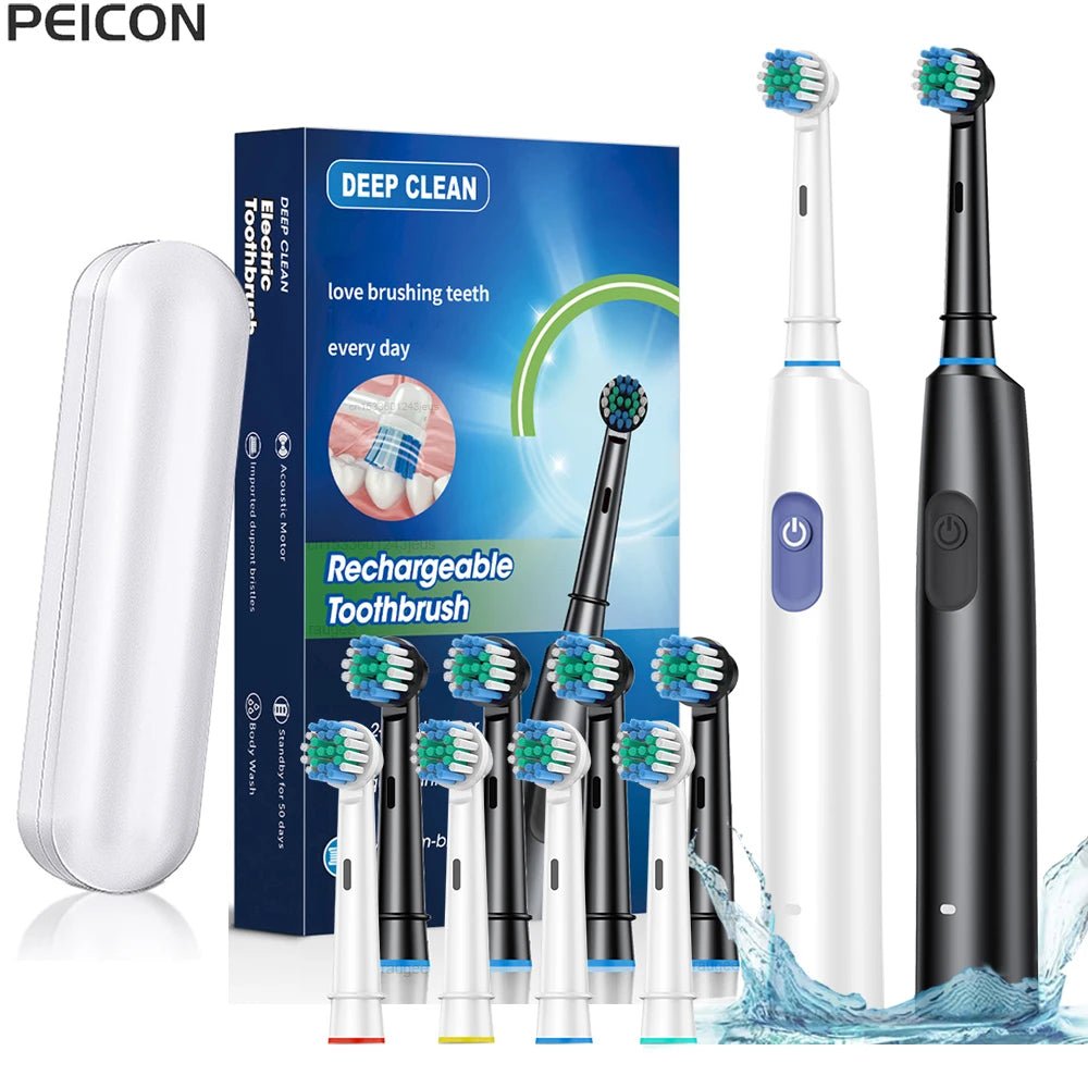 Rechargeable Rotating Electric Toothbrush for Adults