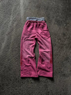 Relaxed Wide leg Embroidered Pants