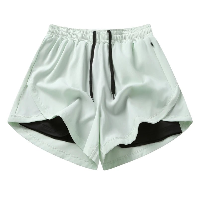 Running Fitness Breathable Three In Pants Knit K5587-light green