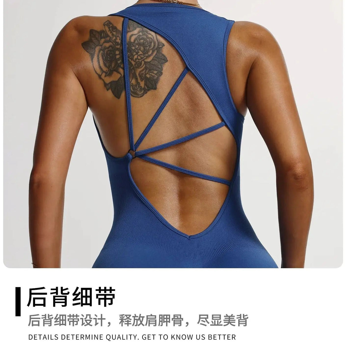 Seamless Yoga Jumpsuit Backless Romper High Waisted Lace