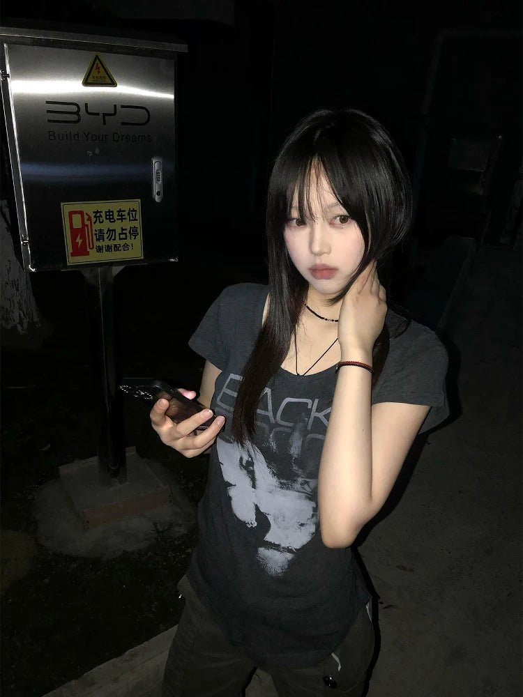 Seeslim Hotsweet Print T Shirt Graphic Short Sleeve