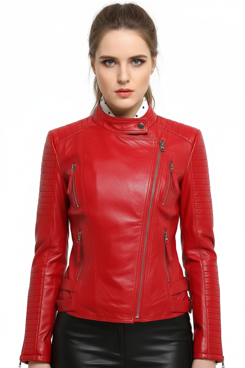 Genuine Sheepskin Leather Jacket Slim Fit