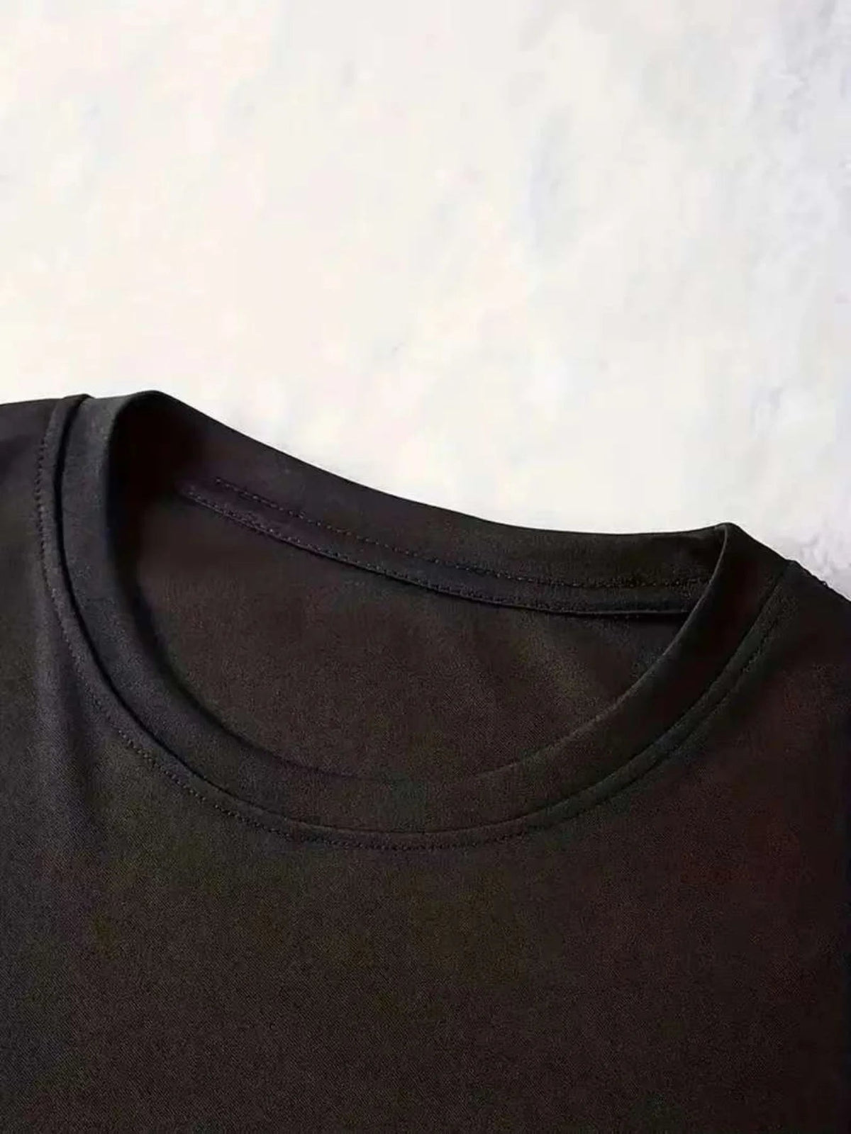 Short Sleeves Black Dress Relaxed Fit Graphic