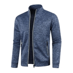 Solid Color Long Sleeve Cardigan Lace Zip Up