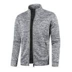 Solid Color Long Sleeve Cardigan Lace Zip Up