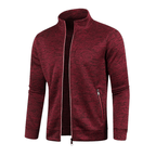 Solid Color Long Sleeve Cardigan Lace Zip Up