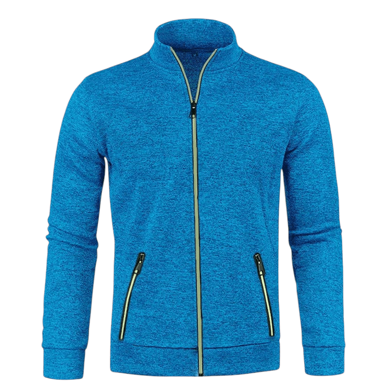 Solid Color Long Sleeve Cardigan Lace Zip Up