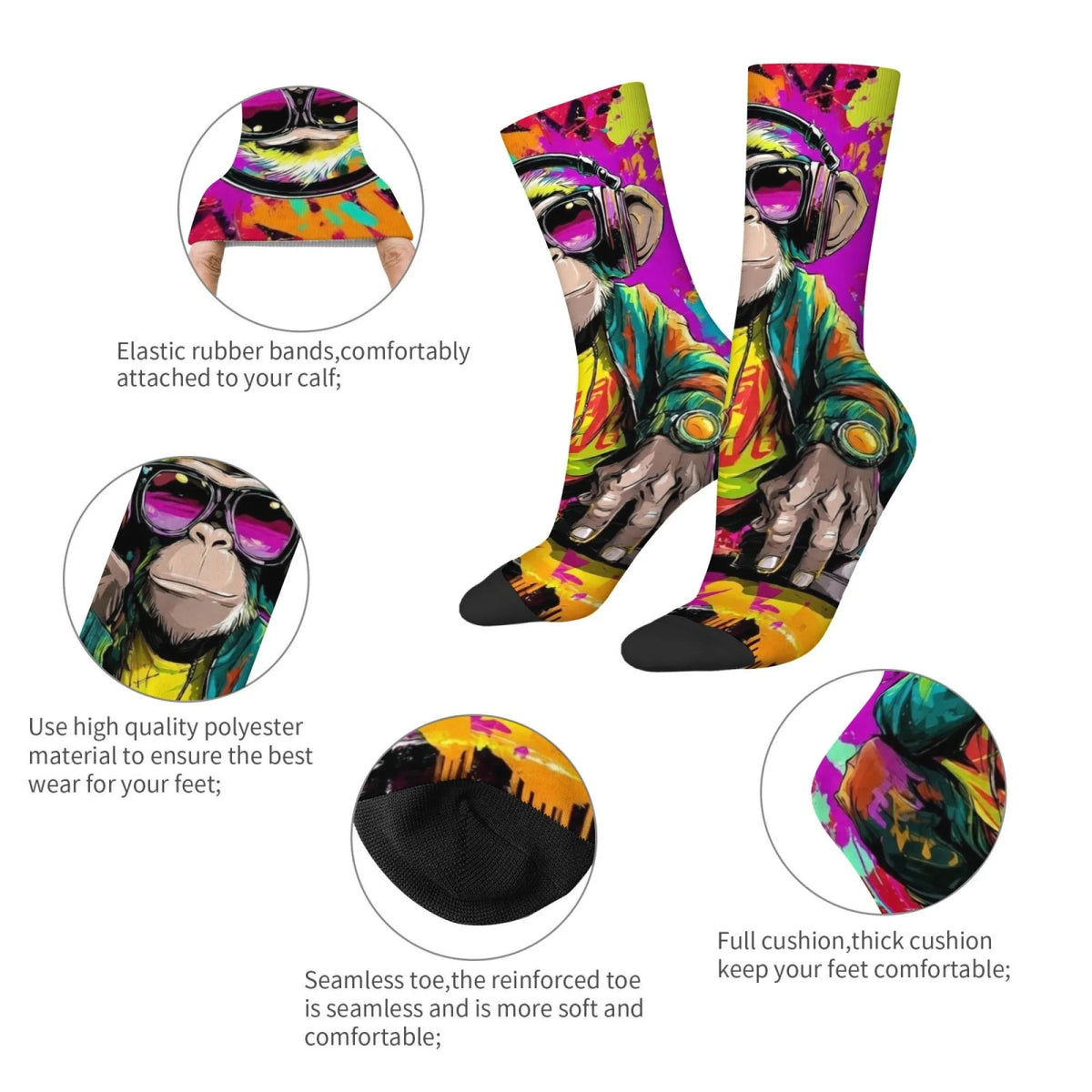 Street Graffiti Hip Hop Monkey Knit
