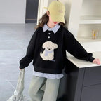 Sweatshirt Girls Faux Top Relaxed Fit