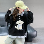 Sweatshirt Girls Faux Top Relaxed Fit