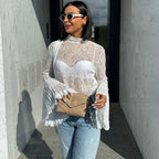 Tornova Lace Ruffled T Shirt