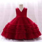 Tulle Party For Dress dark red