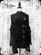 Women's Gothic Buckle-Strap Zip-Up Jacket