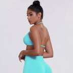 Women's Halter-Neck Sports Bra