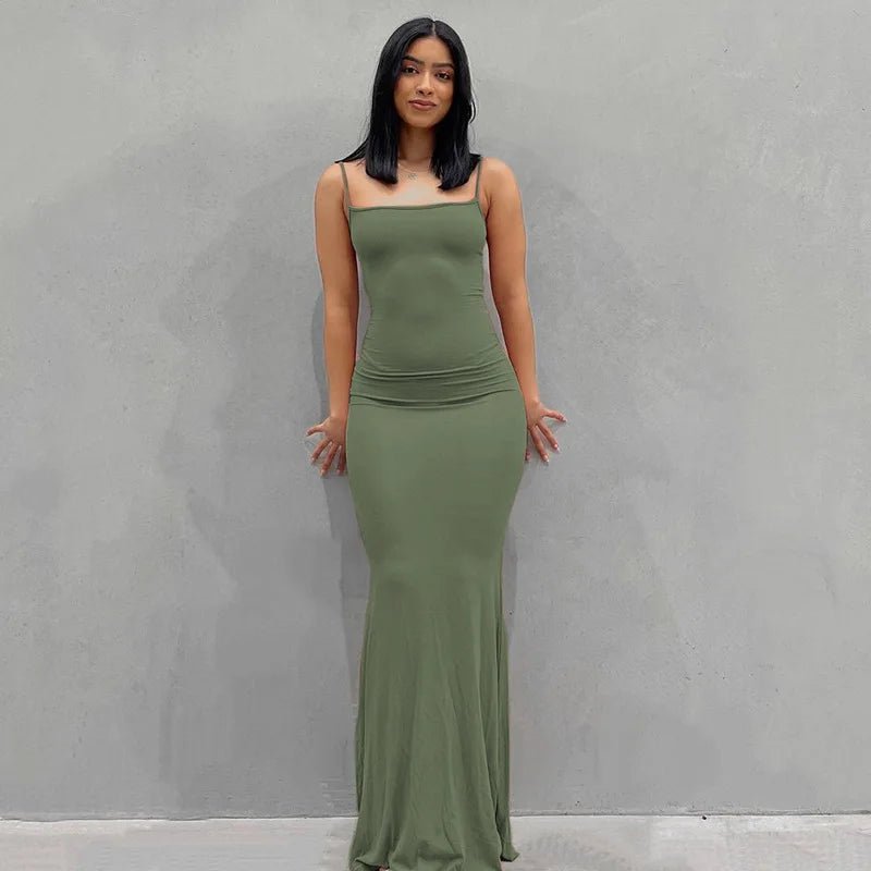 Women's Stretch Bodycon Maxi Dress