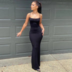Women's Stretch Bodycon Maxi Dress