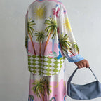 Women's Tropical-Print Shirt & Wide-Leg Pants Set